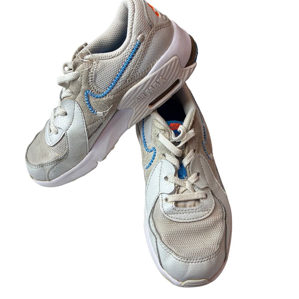 Nike Air Max Excee Photon Dust Total Orange White Photo Blue 13C Boys Sneakers